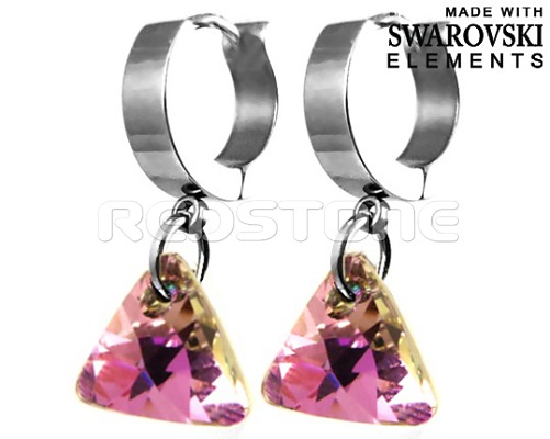 Náušnice Swarovski Elements RED8049